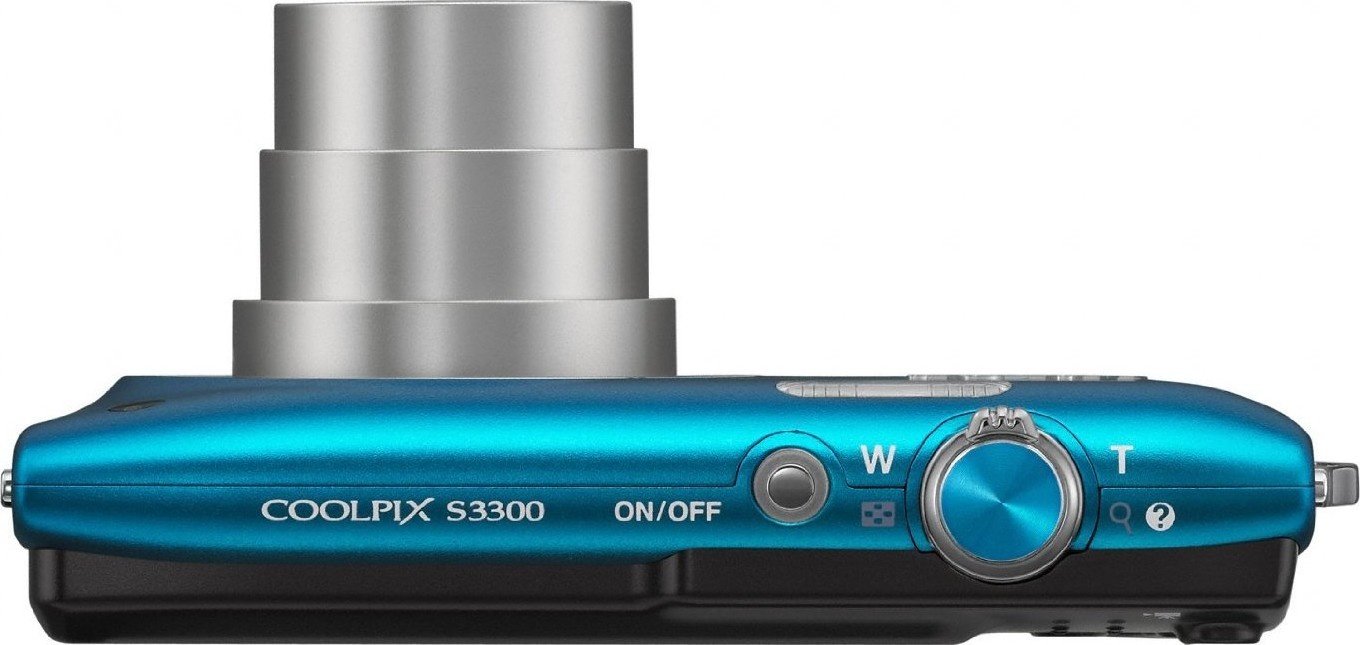 Цифровая фотокамера Nikon Coolpix S3300 Blue + Case купить | ELMIR